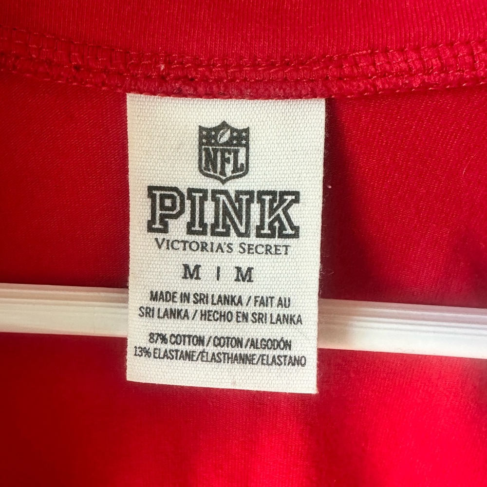 Women's NY Giants Red Half-Zip Sweater - Picture 4 of 4